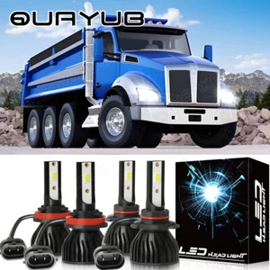 For Kenworth T270 Base Straight Truck 2008-2022 LED Headlight Bulbs Super Bright - Picture 1 of 13