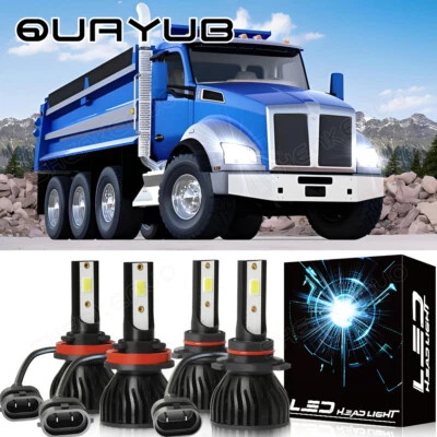 Faros LED súper brillantes para camión Kenworth T270 base recta 2008-2022 Foto 1 de 4