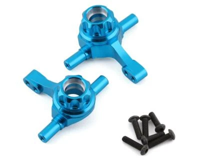 Yeah Racing Tamiya TT-02 Aluminum Steering Knuckle Set (Blue) (2) - Image 1 of 2