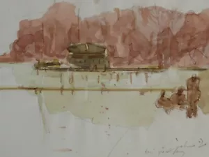 Thomas John estudiante de dibujo en Werner Rosenbusch Ulm boceto de viaje Pöcking (113) - Imagen 1 de 4