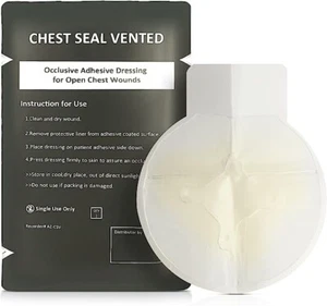 ASA TECHMED Vent Chest Seal - Wound Care for Emergency and Tactical - 25 pack - Picture 1 of 7