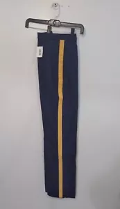 US ARMY Women's Dress Blue Uniform Pants, Trousers, Slacks Gold/Yellow Stripe - Picture 1 of 7