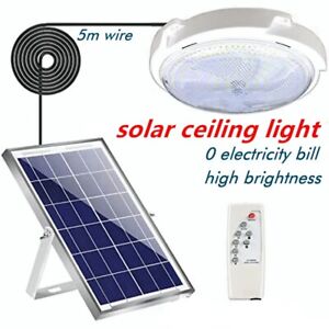 Solar Lights Home Indoor Ceiling Veranda Solar Power Lamp IP65 Waterproof Outdoo