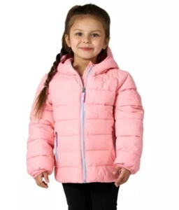 Gerry Kinder Jersey gefütterte Luftpolsterjacke PINK/Cupcake Mädchen Gr. 2T Neu mit Etikett gefütterter Mantel - Bild 1 von 6