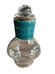 McKee Glasbake Coffee Hottle carafe teal band 1940s - Picture 1 of 6