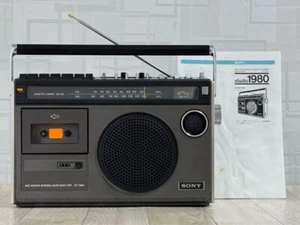 Sony CF-1980 Radio Cassette Player 2-Way Speakers Fully Operational Vintage 1970 - Picture 1 of 9