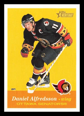 Daniel Alfredsson #63 2001-02 Topps Heritage Ottawa Senators - Image 1 of 2