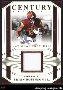 2023 National Treasures Century Materials Gold Brian Robinson Jr. 9/49 JERSEY - Picture 1 of 2