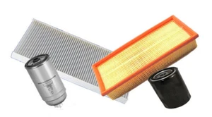 KIT 4 FILTRI TAGLIANDO FIAT MULTIPLA 1.9 JTD MULTIJET FILTRO CARBURANTE METALLO - Picture 1 of 3
