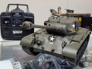 Tamiya 1/16 M26 Pershing Full Option DMD T-06 Unit w/Futaba Remote Control 56016 - Picture 1 of 24