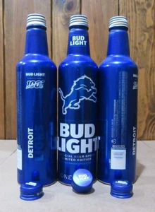 2019 NFL Bud Light Kickoff Detroit Lions Aluminum 16oz Beer Can, GO LIONS!! - Picture 1 of 9