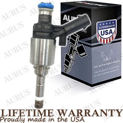OEM Aurus New Fuel Injector for 2009-2016 Audi A4 Quattro 2.0L 06H906036P FJ1057 - Image 1 of 4
