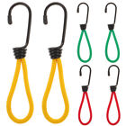 6 Pcs Elastic Cord Bungee Cords with Hooks Camping Tent