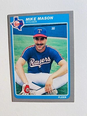 1985 FLEER #562 MIKE MASON NM-MT MLB BASEBALL CARD - Image 1 of 2