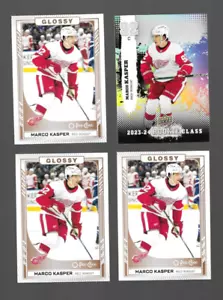 LOTTO RC MARCO KASPER 2023-24 PONTE SUPERIORE ROOKIE CLASSE CC-3 O-PEE-CHEE GLOSSY PONTE RC X4 - Foto 1 di 2