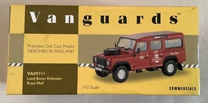 CORGI VANGUARDS 1:43 LAND ROVER DEFENDER 110 ROYAL MAIL GLENSHEE VA09711 - Picture 1 of 17