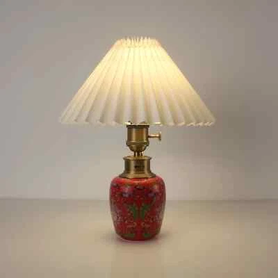 Ceramic Enamel Craft Battery Powered Table Lamp - Image 1 of 4