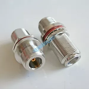 1Pcs N Female To N Jack Bulkhead Panel Mount Connector F/F RF Adapter - Picture 1 of 6