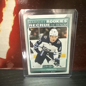 2021-22 O-Pee-Chee Marquee Rookies COLE PERFETTI Rookie SP Card Jets #613 RC - Picture 1 of 2
