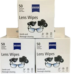 ZEISS Cleaning Wipes New Formula 150pcs Binoculars Eye Glasses Optical Lens - Picture 1 of 4