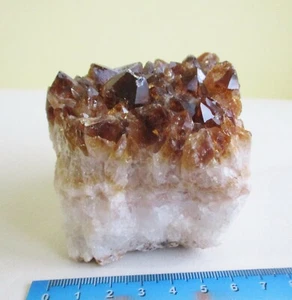 Geoda Natural Citrino Cristal Independiente 75mm RIQUEZA ÉXITO CURACIÓN BA358 - Imagen 1 de 3