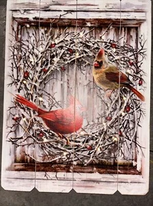 Bradford Exchange Donna Gelsinger Leucht Kardinal Holz Wanddeko nummeriert  - Bild 1 von 7