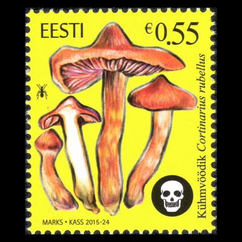 Estonia 2015 - Estonian Mushrooms Flora - Sc 795 MNH Cover
