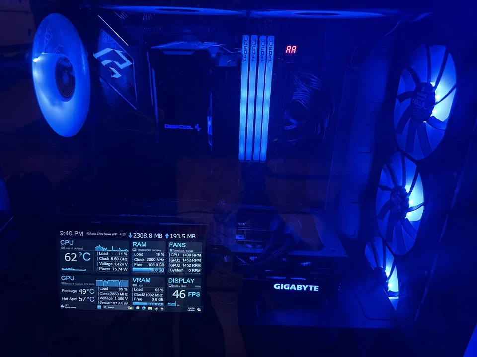 RTX 4070 Gaming PC (TOP OF THE LINE SPECS) Only A Few Months Old Hand Built - Image 1 of 4