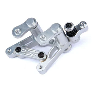 Set braccio tergicristallo sterzo in lega Silver fit 1/5 RC HPI baja 5B 5T 5SC - Foto 1 di 9