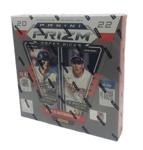 2022 Panini Prizm Draft Picks Baseball Factory Sealed Hobby Box 5 Packs 5 AUTOS!