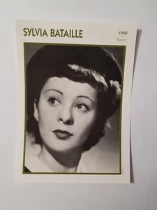 SYLVIA BATAILLE - CARTE FICHE CINEMA PORTRAIT DE STAR - Photo 1/2