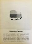 1961 AD.(XH75)~VOLKSWAGEN OF AMERICA, THREE TAILGATE UTILTY COVERED WAGON