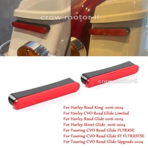 Reflectores de alforja Red Tour Pak 2023 2024 para Touring CVO Road Glide FLTRXSE - Imagen 1 de 12