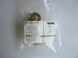 Qty 2 (1 sacchetto) Rehau 261007-101 1/2" RAUPEX X R-20 adattatore uscita collettore ottone - Foto 1 di 2