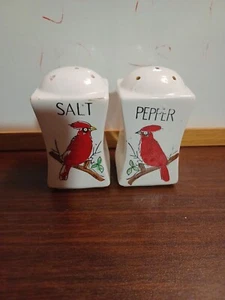 Vintage Cardinals Vögel Salz und Pfefferstreuer Japan - Bild 1 von 4