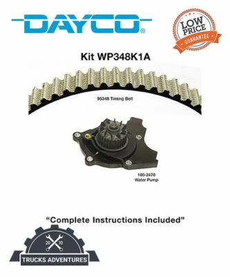 Kit de correa de distribución de motor Dayco con bomba de agua WP348K1A Foto 1 de 3