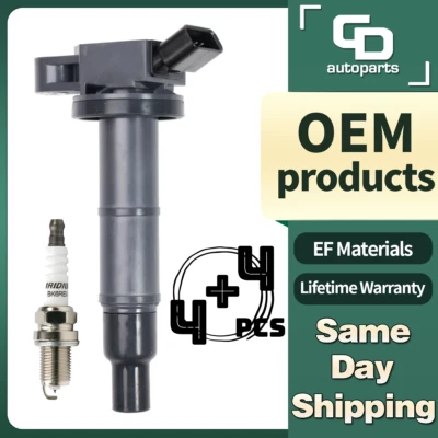 Bobina de encendido UF333 + enchufe para Toyota Rav4 Highlander Camry Lexus Scion TC 2,4 L Foto 1 de 4