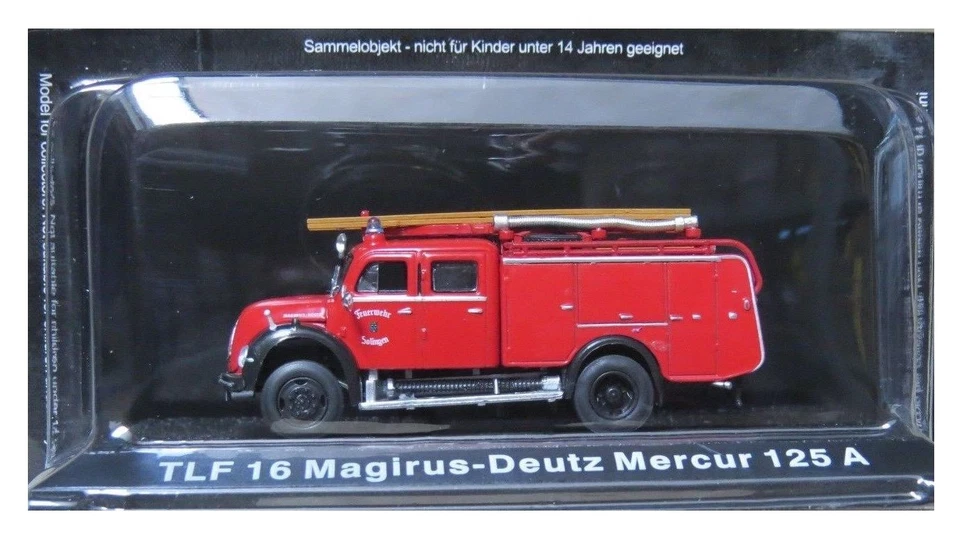 TLF 16 MAGIRUS-DEUTZ MERCUR 125 A - VIGILI DEL FUOCO FIRE TRUCK DE AGOSTINI 1:72 - Immagine 1 di 1