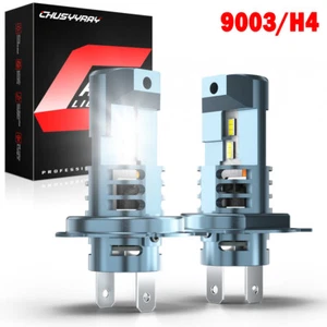 H4 9003 HB2 LED Headlight Bulbs Car & Truck High&Low Dual Beam Kit 6000K White - Picture 1 of 12