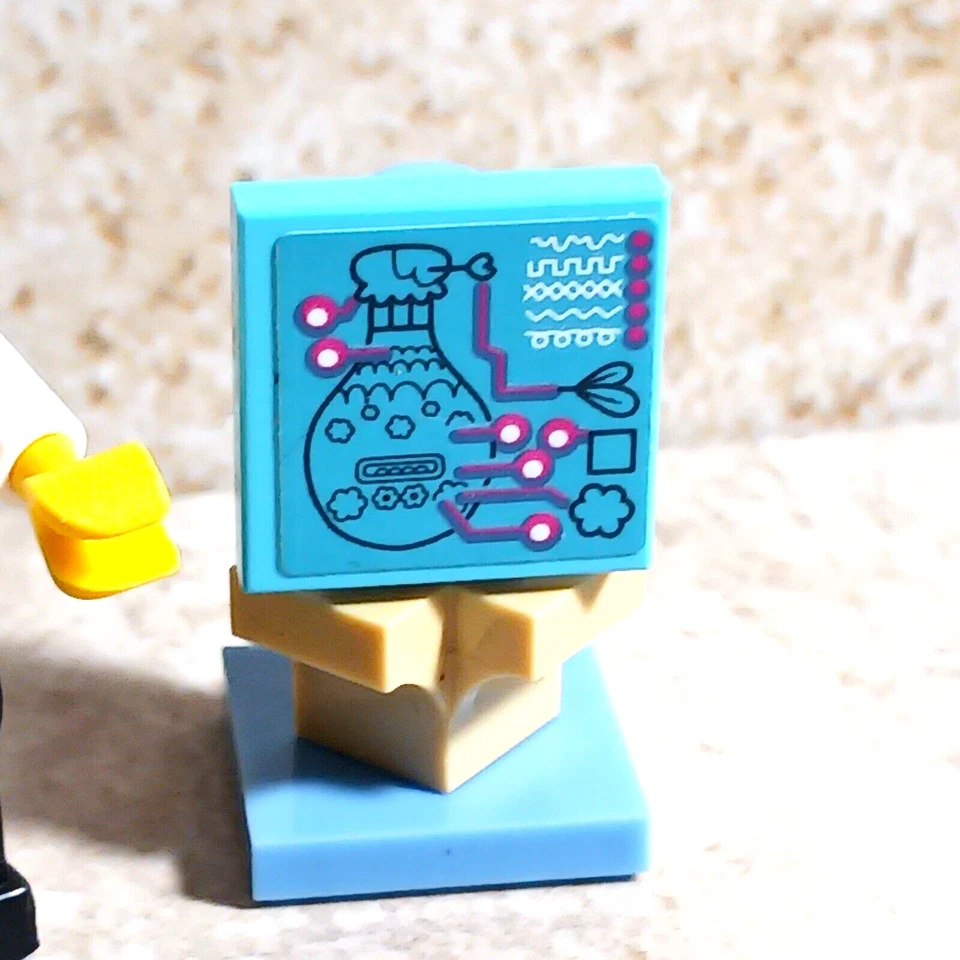 LEGO Laboratorio Ciencia Poción Villano Buen Guy Dama Héroe Niña Soporte Poción Burbujas Foto 1 de 1