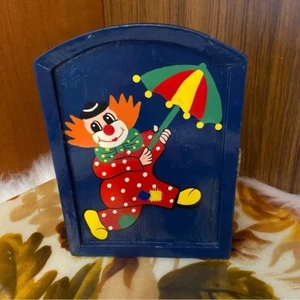 Payaso Vintage Llave Oculta Joyería Collar Soporte Caja de Almacenamiento - Imagen 1 de 8