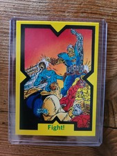 1991 X-Force Trading Cards in Topload Card Holder #21 Fight!