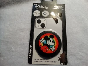 Disney - Mickey Mouse Retro Pop Grip Phone Grip/Stand By Spinpop Magnetic (NEW) - Photo 1/7