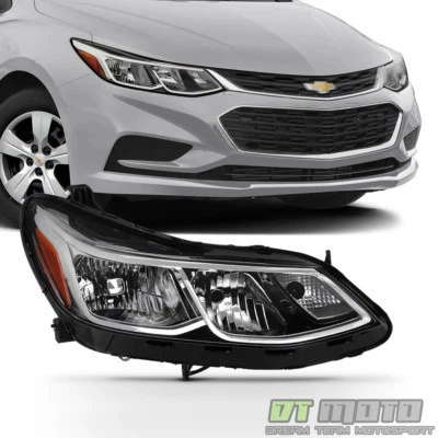 NEW [Passenger Side] 2016-2019 Chevy Cruze Halogen w/o LED Headlight Headlamp - Image 1 of 4
