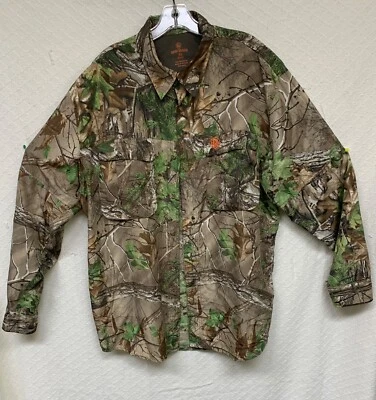 Game Winner Realtree Camo Hunting L/S Button Up Shirt Mens XL - Image 1 of 4