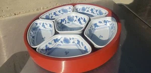 Vintage chinesisches Fleischtablett Set, schön - Bild 1 von 11