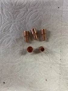 Qty = 3. Copper Reducer 3/8" Coupling by 1/4” Coupling . Sizes are OD - Picture 1 of 1
