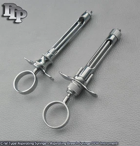 C-W Type Aspirating Syringe + Aspirating Breech Syringe Instruments - Picture 1 of 1