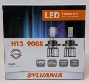 Sylvania H13 | 9008 LED 5 Year Powersports Or Fog Lights 6000K - Picture 1 of 2