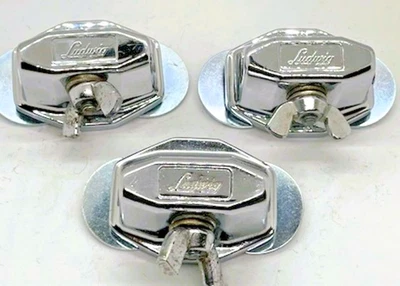 3 Ludwig P-1216A Fl Tom Leg Mts Cir 66 2nd Gen Rare 1/4" 20 Eye Bolt LFLTM-101-2 - Image 1 of 4